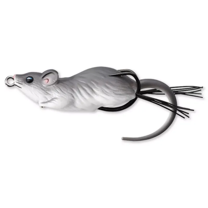 Direct Beschikbaar LIVETARGET MOUSE WALKING BAIT GREY/WHITE 60 MM 11 G - Brutal