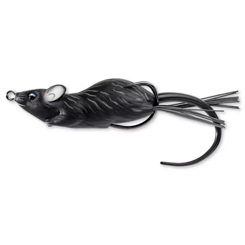 LIVETARGET MOUSE WALKING BAIT BLACK/BLACK 60 MM 11 G - Bruta Finale Uitverkoop