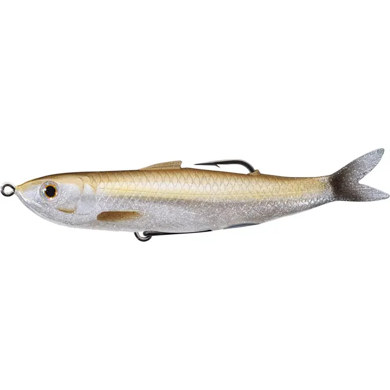 Betrouwbaar LIVETARGET SHINER WALKING BAIT AMBER/SILVER FLAKE 115 MM 14