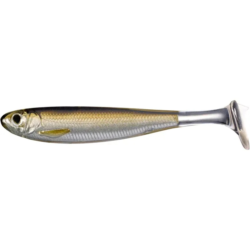 Populair LIVETARGET SLOW-ROLL SHINER PADDLE TAIL SILVER/BROWN 85 MM -