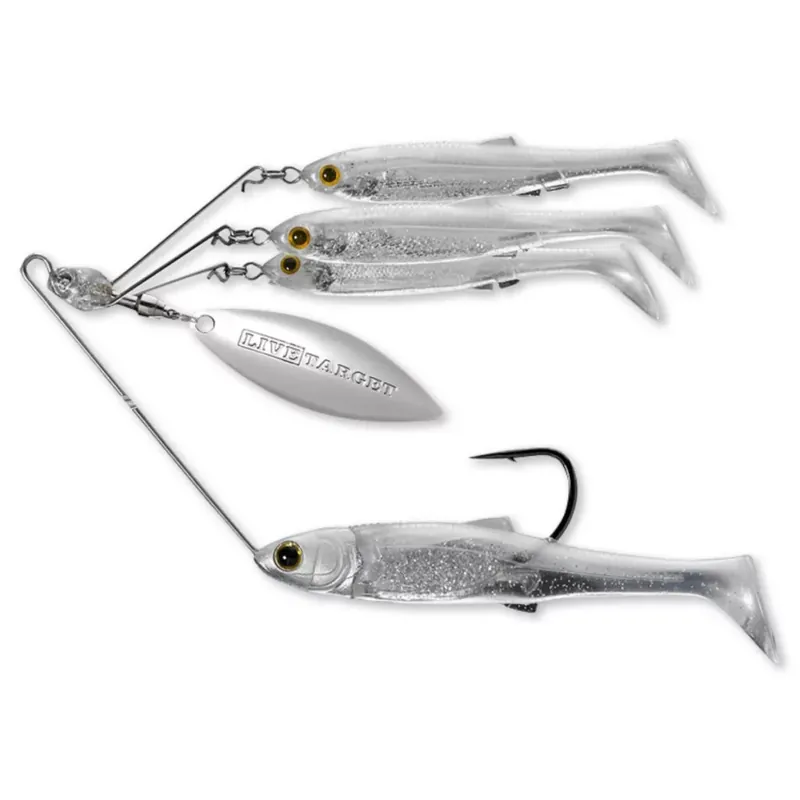 LIVETARGET MINNOW SPINNER RIG PEARL WHITE/SILVER SMALL 11 G Nu Kopen