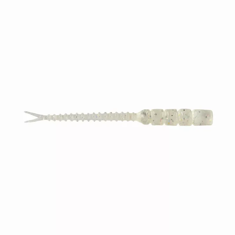 Alleen Vandaag MUSTAD AJI HELLGRAMITE 2‘‘ CLEAR RAINBOW GLITTER 1