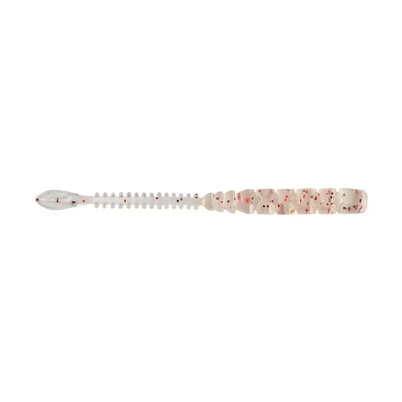 Koop Vandaag MUSTAD AJI BEAVER TAIL 2.5‘‘ UV CLEAR RED GLITTER