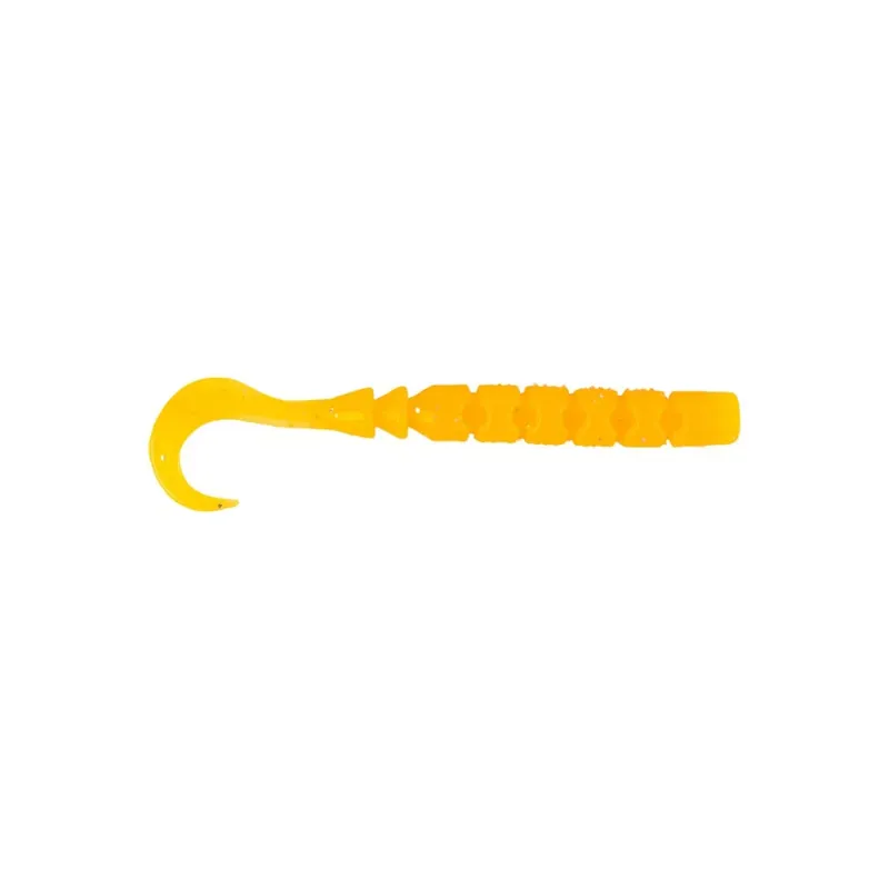 Aanbieding MUSTAD AJI CURLY TAIL 2.5‘‘ ORANGE LUMINOUS 12DB/C