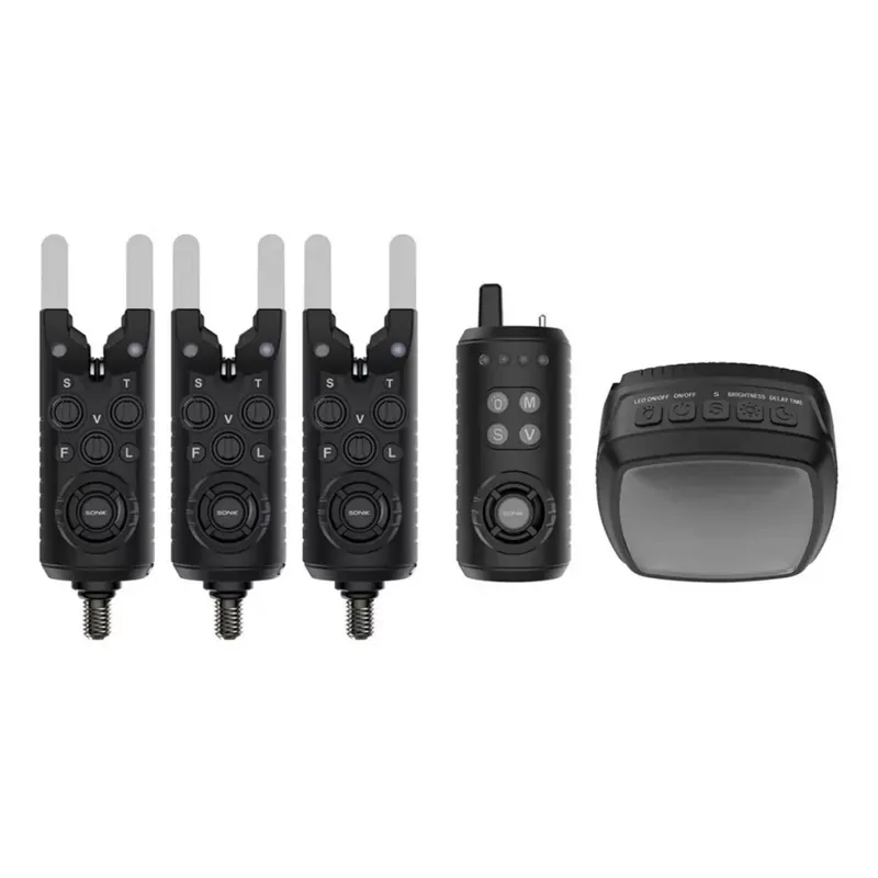 SONIK GIZMO2 BITEALARMS 3+1 + BIVY LAMP - Akcio Gecertificeerd