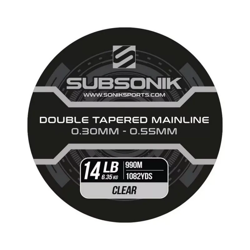 SUBSONIK DOUBLE TAPERED MAIN LINE CLEAR 12LB 990m (3x330) FE Shop Nu