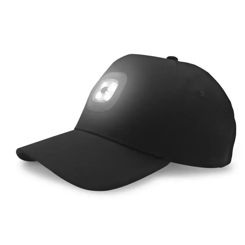 EnergoTeam BASEBALL SAPKA ÚJRATÖLTHETŐ LED LÁMPÁVAL FEKETE - Tijdelijk Beschikbaar