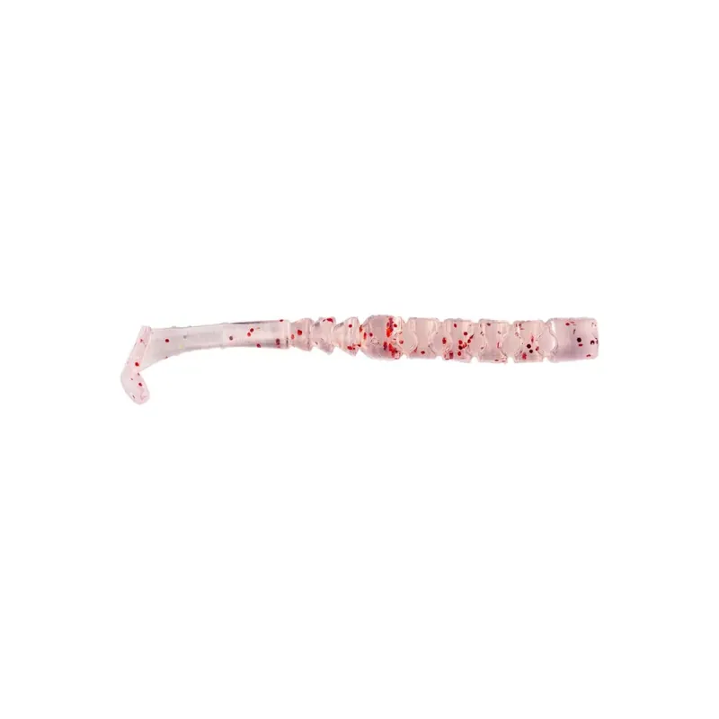 MUSTAD AJI PADDLE TAIL 2‘‘ UV CLEAR RED GLITTER 12 Koop Vandaag