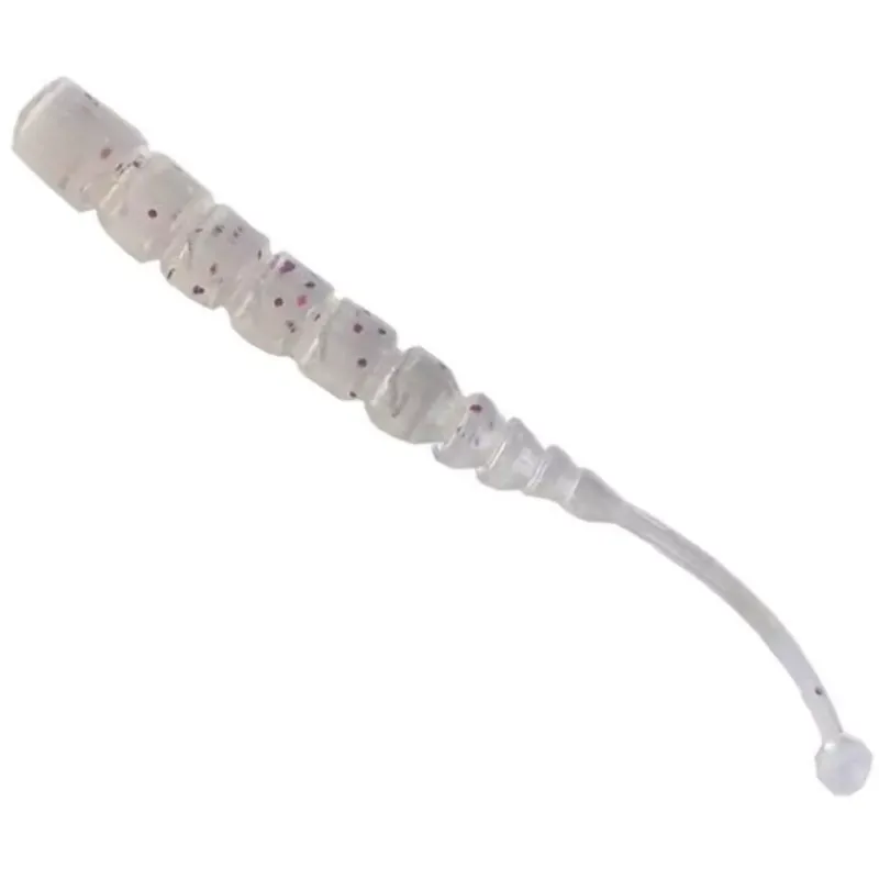 Veilige Betaling MUSTAD AJI BALL TAIL 2‘‘ CLEAR PURPLE GLITTER 12DB
