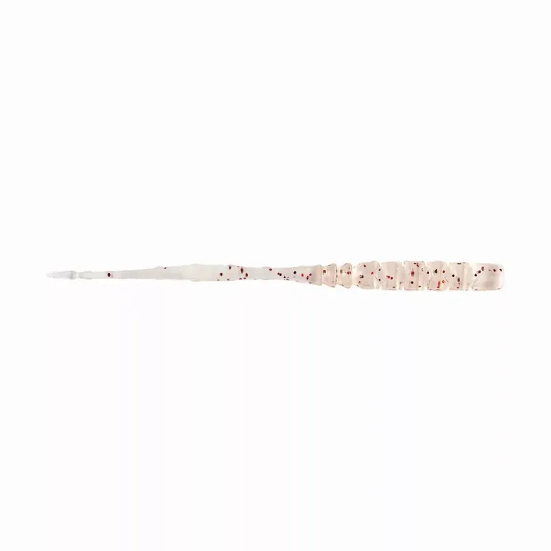 Finale Uitverkoop MUSTAD AJI STRAIGHT TAIL 3‘‘ UV CLEAR RED GLITTER