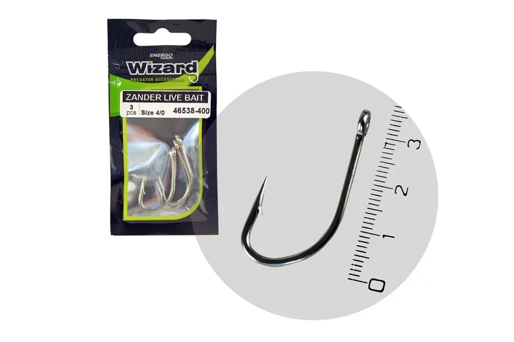 WIZARD ZANDER LIVE BAIT PRO 4/0 3DB/CSOMAG - Ak Lage Prijs