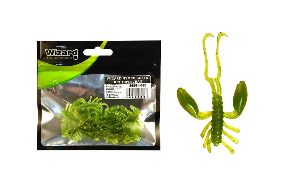 WIZARD NYMPH GREEN 3CM 10PCS/BAG Hoge Kwaliteit
