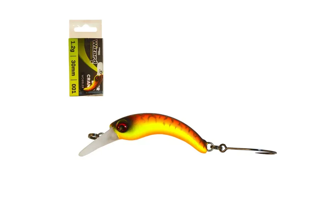 Speciale Aanbieding WIZARD VIPER BUG CRANK WOBBLER 1,2G 001 3 cm -