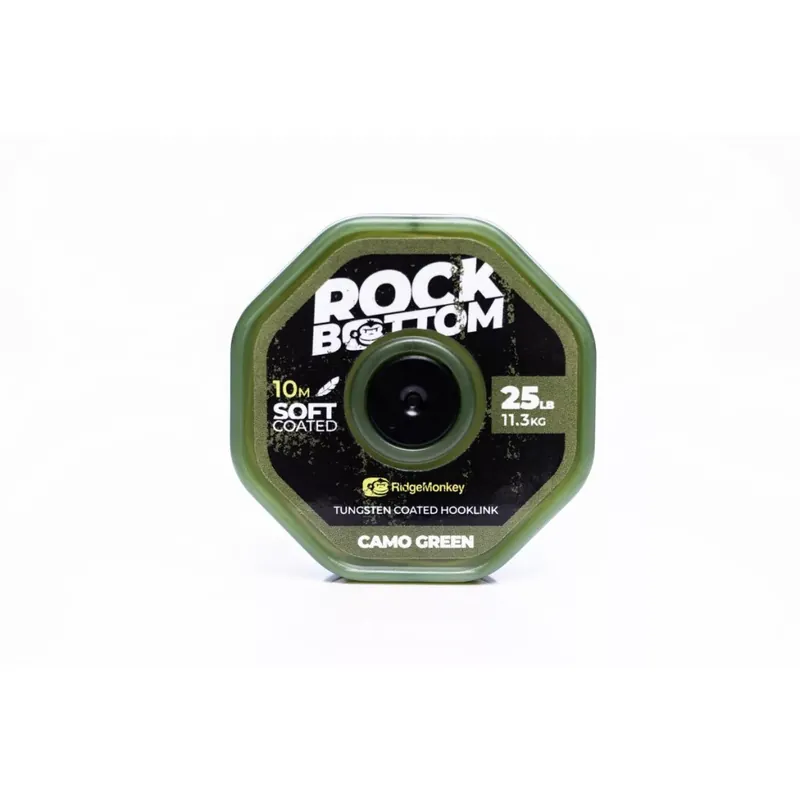 Actieprijs RIDGEMONKEY ROCK BOTTOM TUNGSTEN COATED SOFT CAMO GREEN 25LB