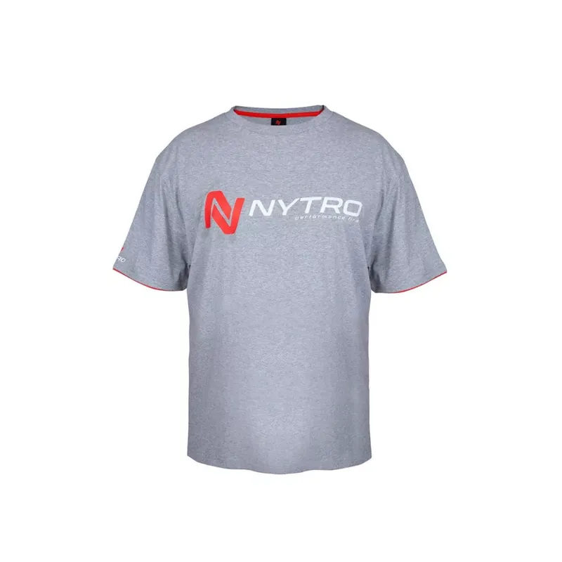 Aanbieding NYTRO LIGHT MARL GREY TEE SHIRT L - Akcioshorga